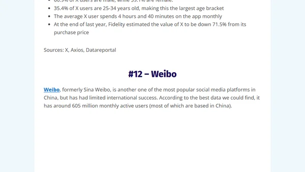 23 Leading Social Media Platforms For 2026 (Ranked By Monthly Active Users)