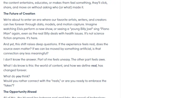 AI and Rise of the Fakes