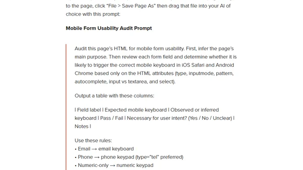 The AI Prompt That Shows Why Your Contact Page Stinks